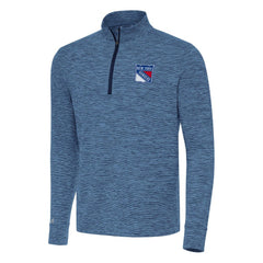 NHL New York Rangers Antigua Cause Quarter-Zip Top - Heather Navy