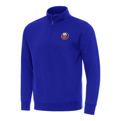 NHL New York Islanders Antigua Victory Quarter-Zip Mock Sweatshirt - Royal