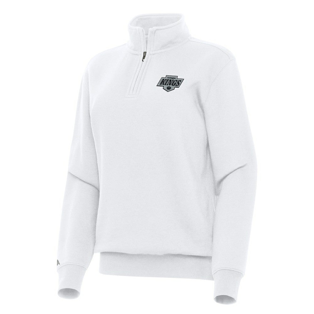 NHL Los Angeles Kings Antigua Women's Victory Quarter-Zip Sweatshirt - White