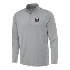 NHL New York Islanders Antigua Reprocess Quarter-Zip Top - Gray