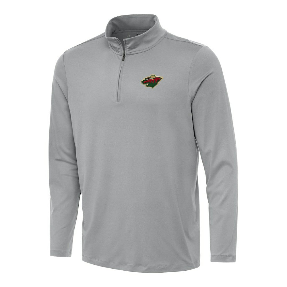 NHL Minnesota Wild Antigua Reprocess Quarter-Zip Top - Gray