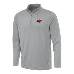NHL Minnesota Wild Antigua Reprocess Quarter-Zip Top - Gray
