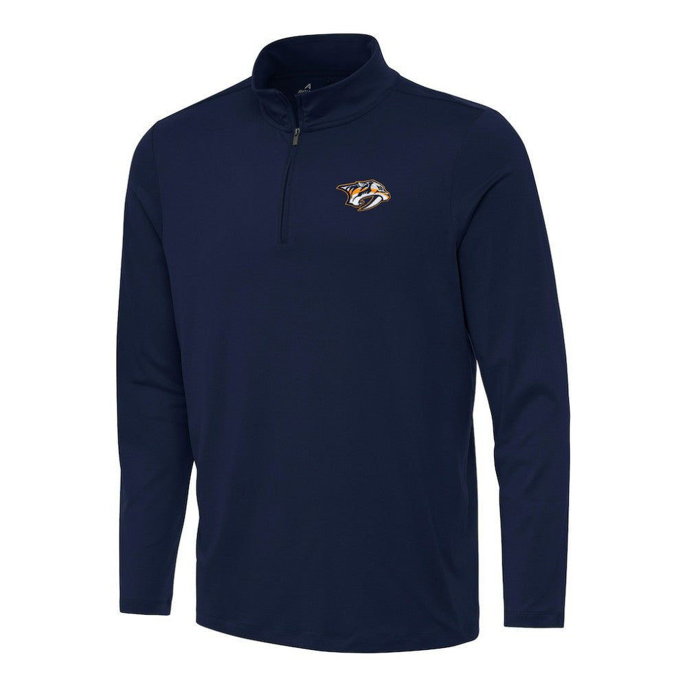NHL Nashville Predators Antigua Reprocess Quarter-Zip Top - Navy