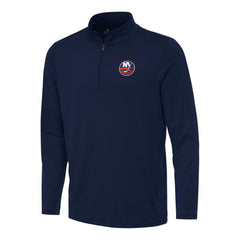 NHL New York Islanders Antigua Reprocess Quarter-Zip Top - Navy