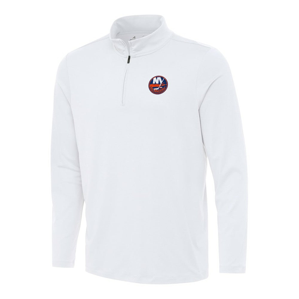 NHL New York Islanders Antigua Reprocess Quarter-Zip Top - White