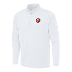 NHL New York Islanders Antigua Reprocess Quarter-Zip Top - White