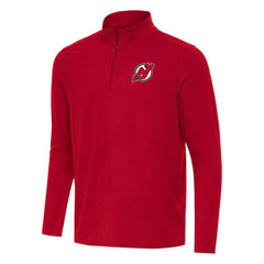 NHL New Jersey Devils Antigua Intent Quarter-Zip Top - Red
