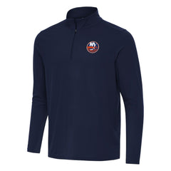 NHL New York Islanders Antigua Intent Quarter-Zip Top - Navy