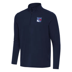 NHL New York Rangers Antigua Intent Quarter-Zip Top - Navy