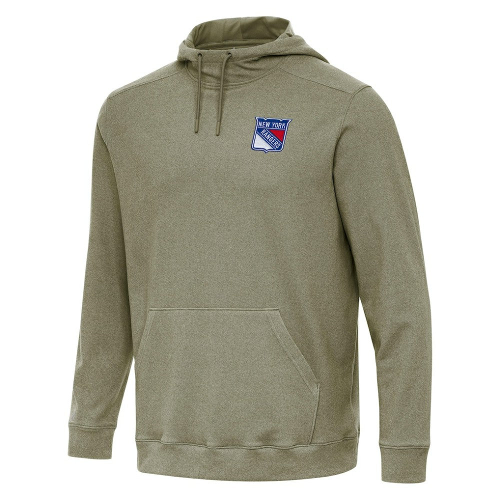 NHL New York Rangers Antigua Cloud Pullover Hoodie - Olive