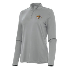 NHL Nashville Predators Antigua Women's Reprocess Quarter-Zip Top - Gray