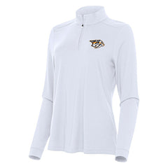 NHL Nashville Predators Antigua Women's Intent Quarter-Zip Top - White
