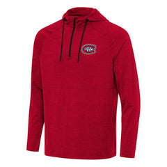 NHL Montreal Canadiens Antigua Spikes Quarter-Zip Hoodie - Heather Red