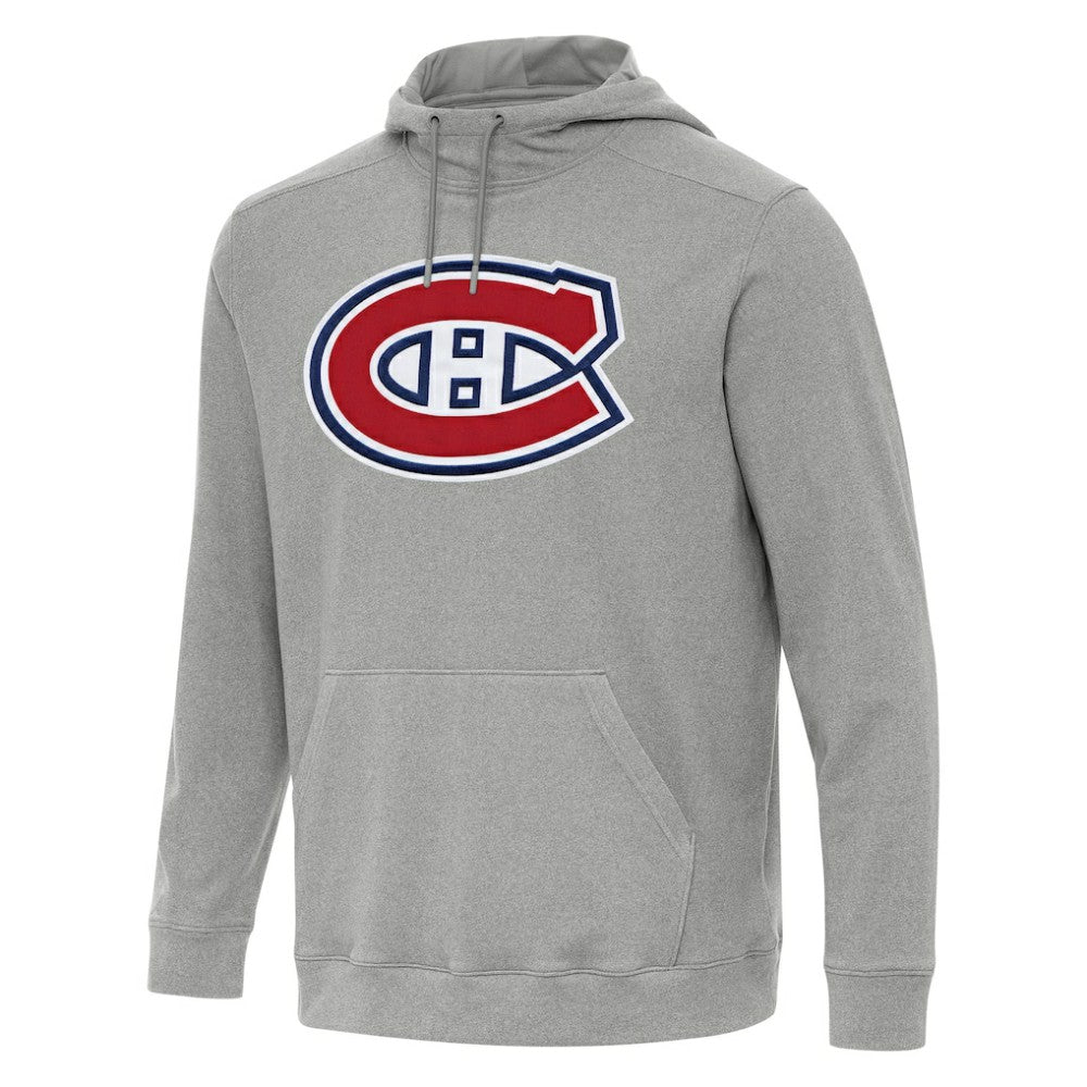 NHL Montreal Canadiens Antigua Cloud Pullover Hoodie - Heather Gray
