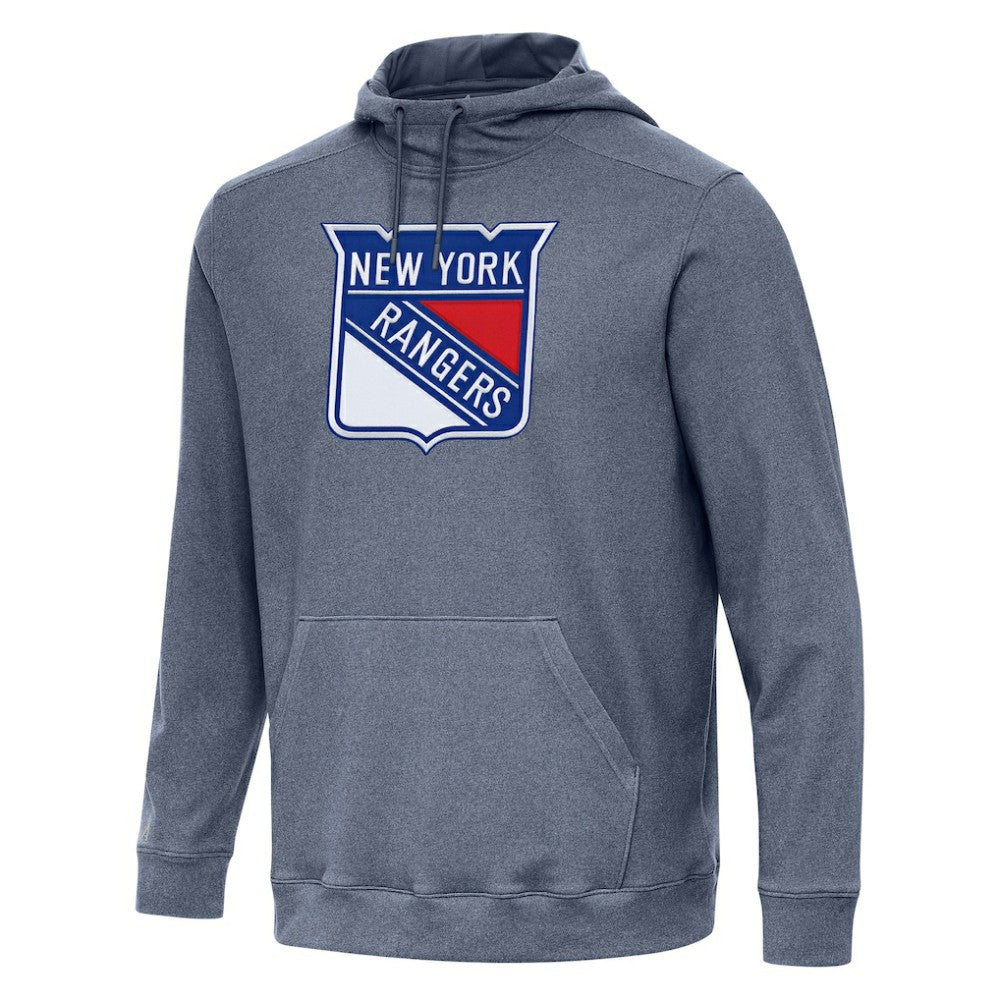 NHL New York Rangers Antigua Cloud Pullover Hoodie - Heather Navy