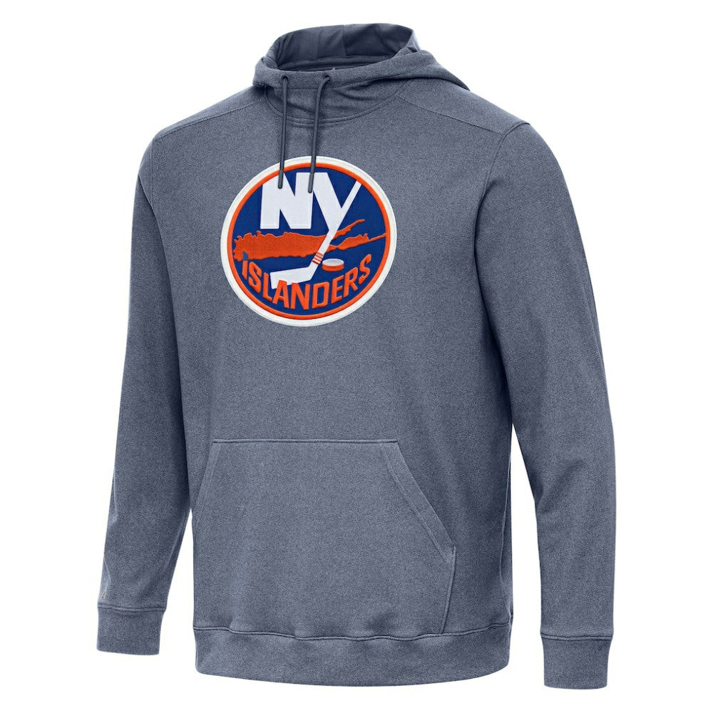 NHL New York Islanders Antigua Cloud Pullover Hoodie - Heather Navy