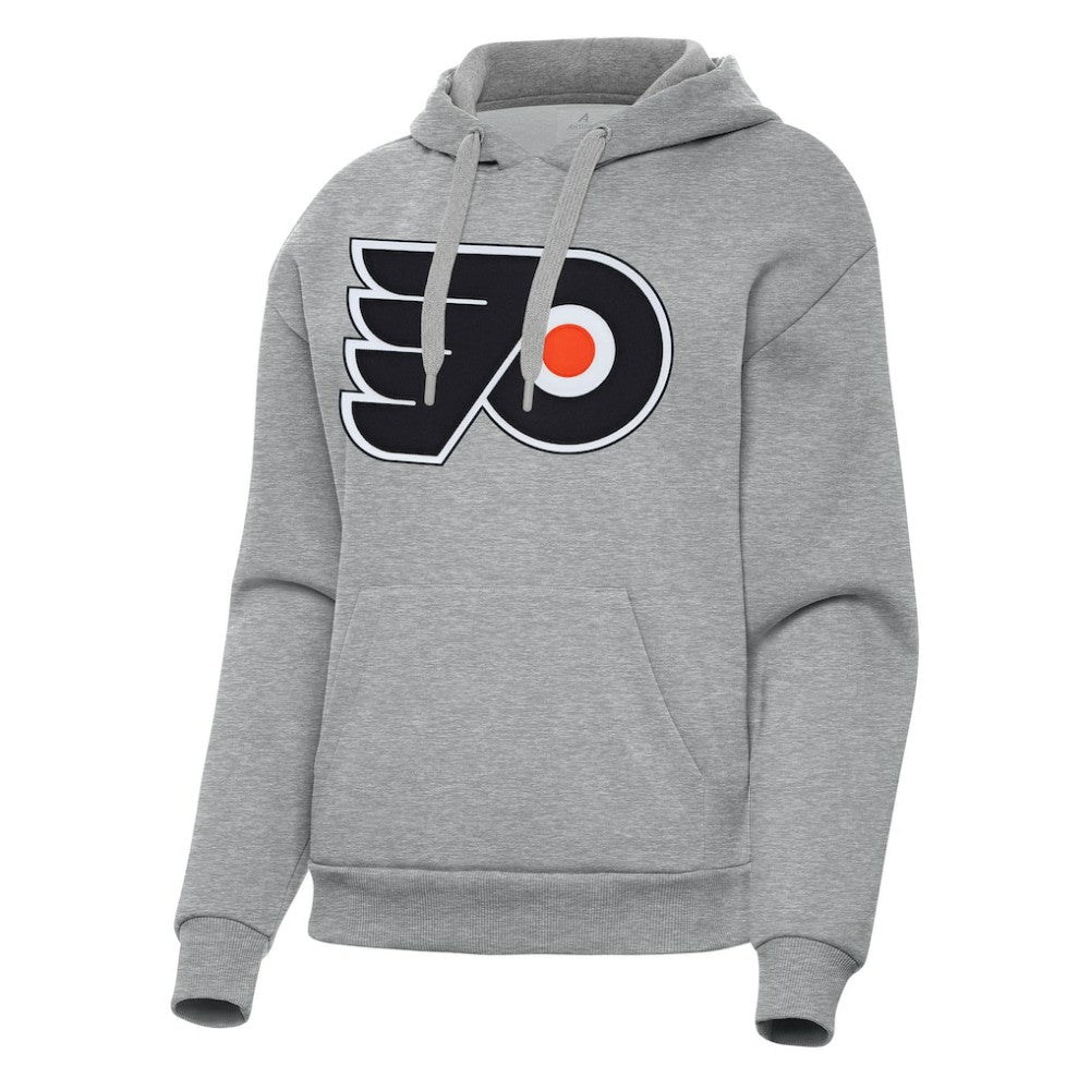 NHL Philadelphia Flyers Antigua Women's Victory Pullover Hoodie - Heather Gray