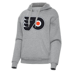 NHL Philadelphia Flyers Antigua Women's Victory Pullover Hoodie - Heather Gray