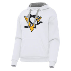 NHL Pittsburgh Penguins Antigua Women's Victory Pullover Hoodie - White