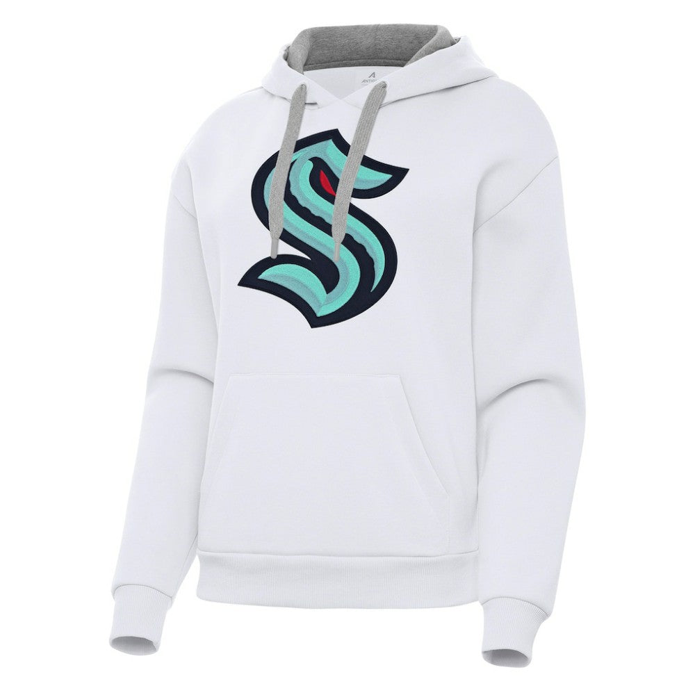 NHL Seattle Kraken Antigua Women's Victory Pullover Hoodie - White