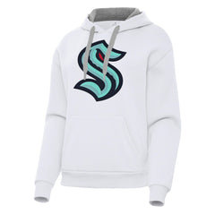 NHL Seattle Kraken Antigua Women's Victory Pullover Hoodie - White