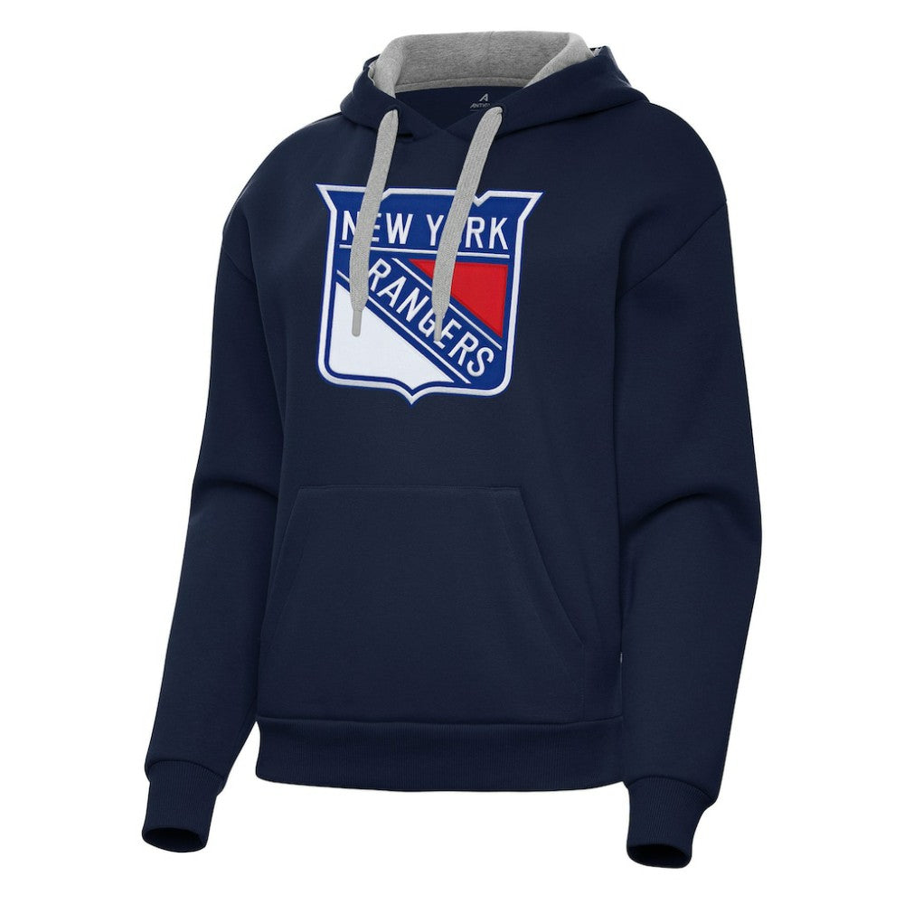 NHL New York Rangers Antigua Women's Victory Pullover Hoodie - Navy