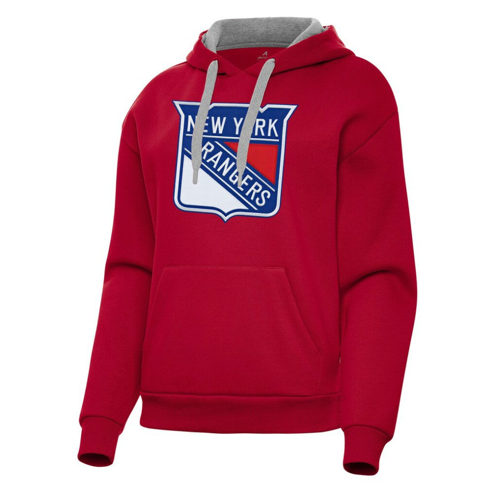 NHL New York Rangers Antigua Women's Victory Pullover Hoodie - Red
