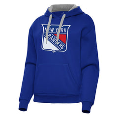 NHL New York Rangers Antigua Women's Victory Pullover Hoodie - Blue