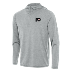 NHL Philadelphia Flyers Antigua Tidy Quarter-Zip Hoodie - Heather Gray