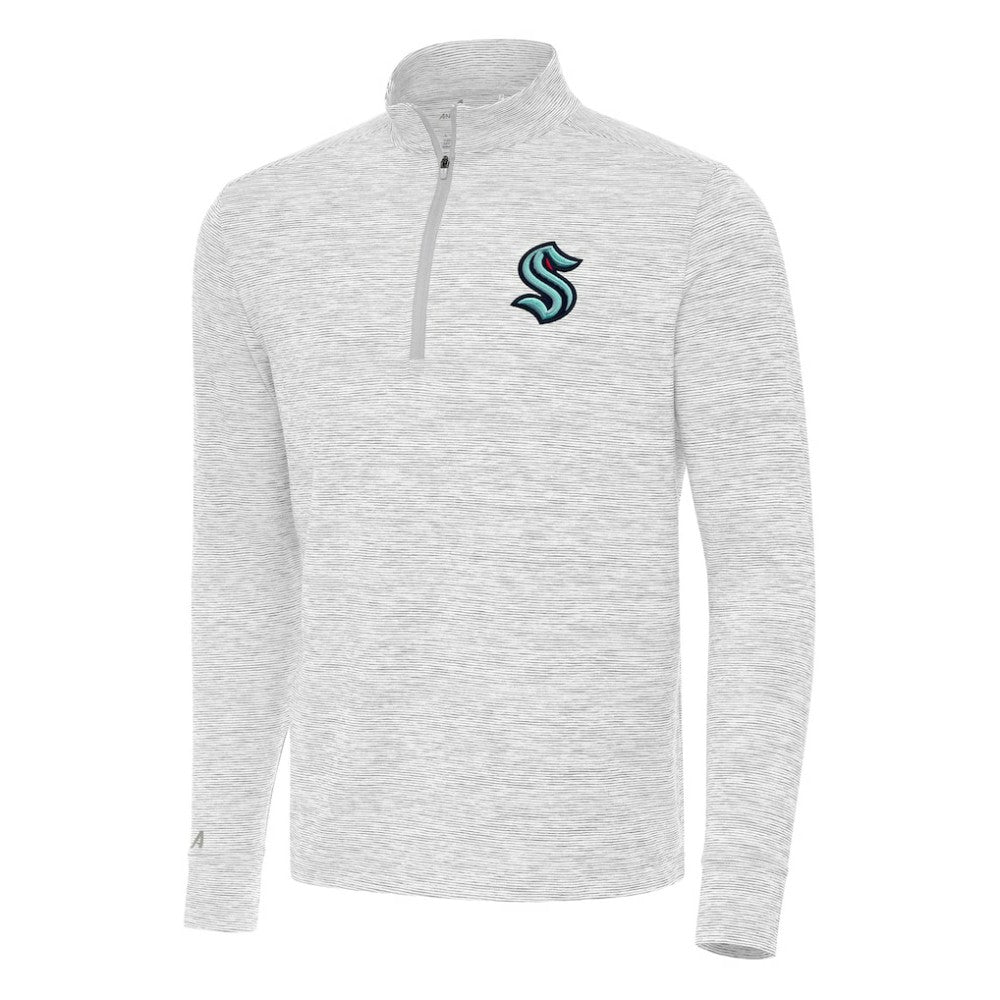 NHL Seattle Kraken Antigua Cause Quarter-Zip Top - Gray