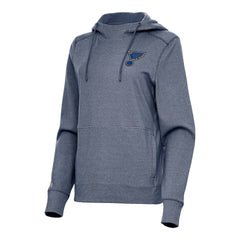 NHL St. Louis Blues Antigua Women's Justice Pullover Hoodie - Heather Navy