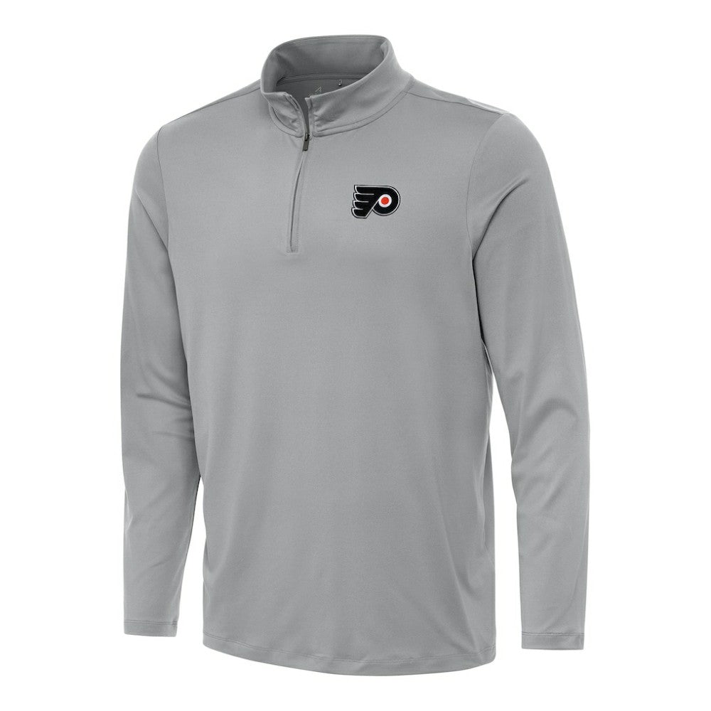 NHL Philadelphia Flyers Antigua Reprocess Quarter-Zip Top - Gray