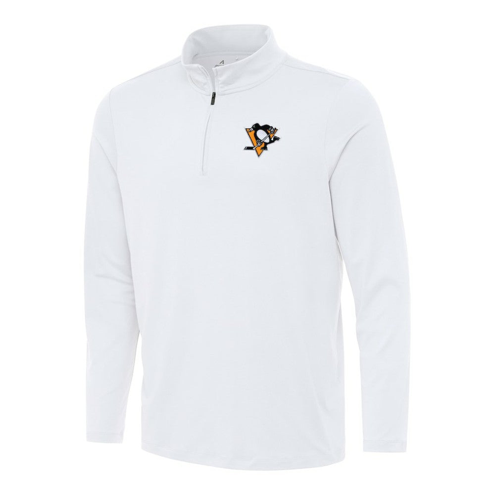 NHL Pittsburgh Penguins Antigua Reprocess Quarter-Zip Top - White