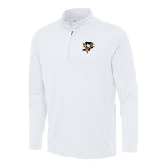 NHL Pittsburgh Penguins Antigua Reprocess Quarter-Zip Top - White
