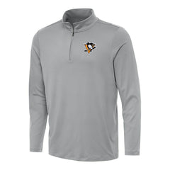 NHL Pittsburgh Penguins Antigua Reprocess Quarter-Zip Top - Gray