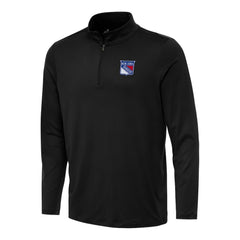 NHL New York Rangers Antigua Reprocess Quarter-Zip Top - Black