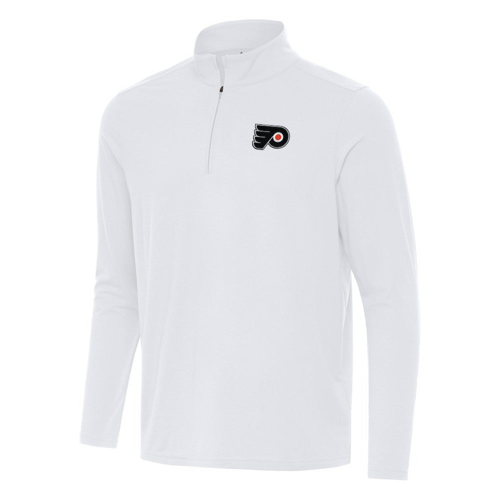 NHL Philadelphia Flyers Antigua Intent Quarter-Zip Top - White