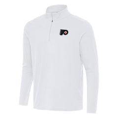 NHL Philadelphia Flyers Antigua Intent Quarter-Zip Top - White