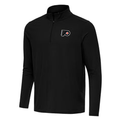 NHL Philadelphia Flyers Antigua Intent Quarter-Zip Top - Black