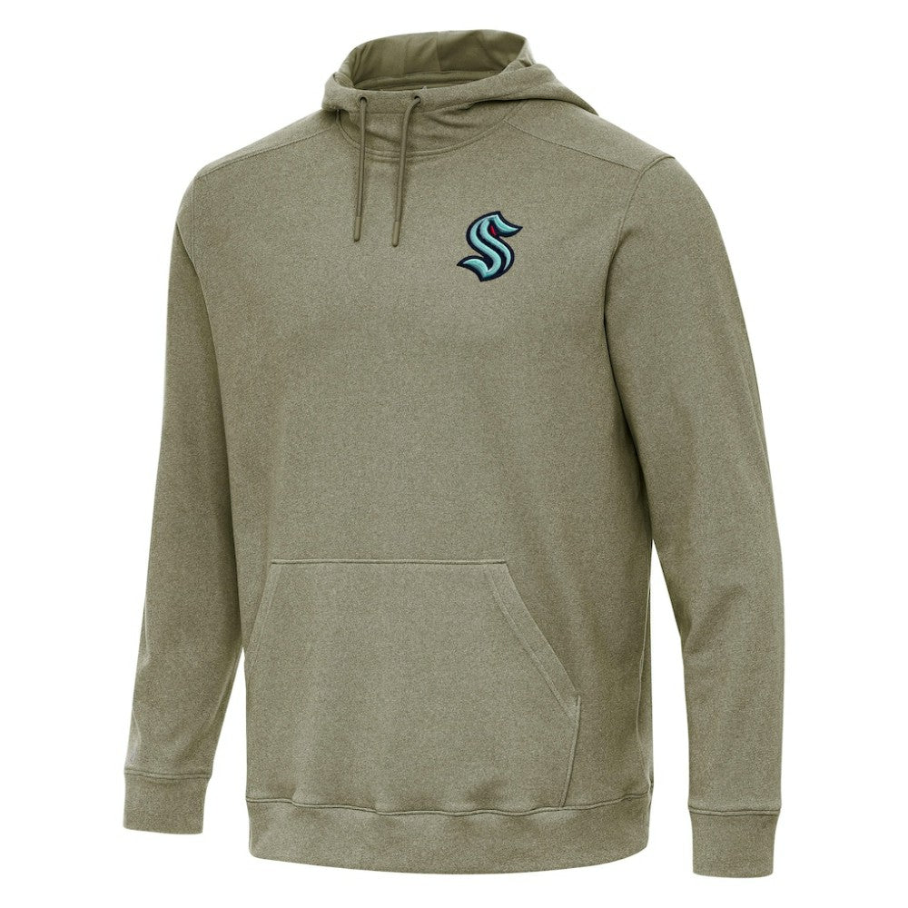 NHL Seattle Kraken Antigua Cloud Pullover Hoodie - Olive