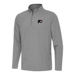 NHL Philadelphia Flyers Antigua Twine Quarter-Zip Top - Black