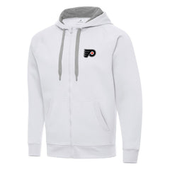 NHL Philadelphia Flyers Antigua Big & Tall Victory Full-Zip Hoodie - White