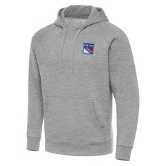 NHL New York Rangers Antigua Big & Tall Victory Pullover Hoodie - Heather Gray