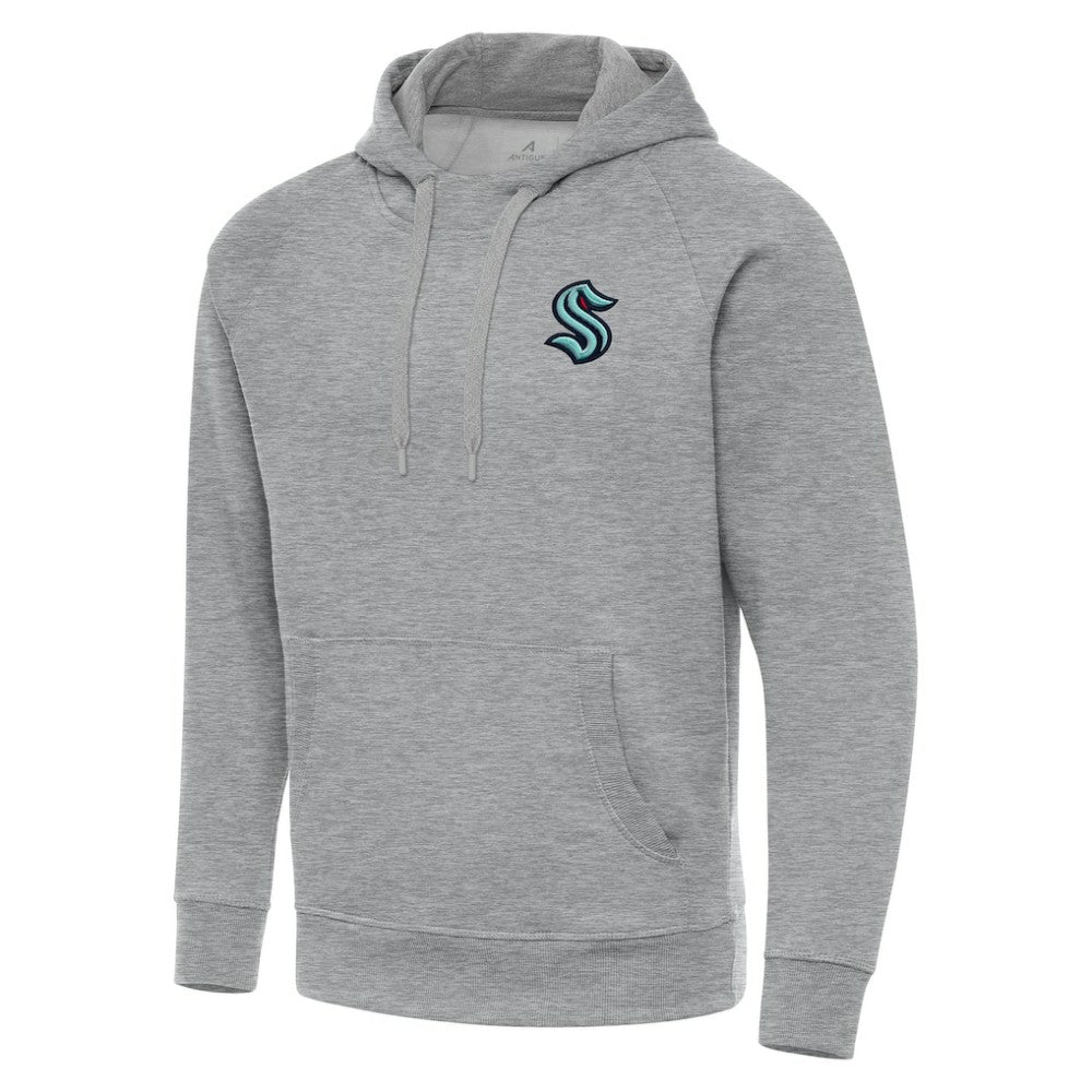NHL Seattle Kraken Antigua Big & Tall Victory Pullover Hoodie - Heather Gray