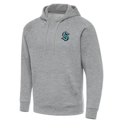 NHL Seattle Kraken Antigua Big & Tall Victory Pullover Hoodie - Heather Gray