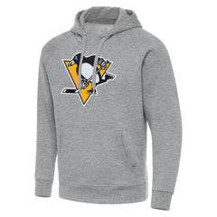 NHL Pittsburgh Penguins Antigua Big & Tall Victory Pullover Hoodie - Heather Gray