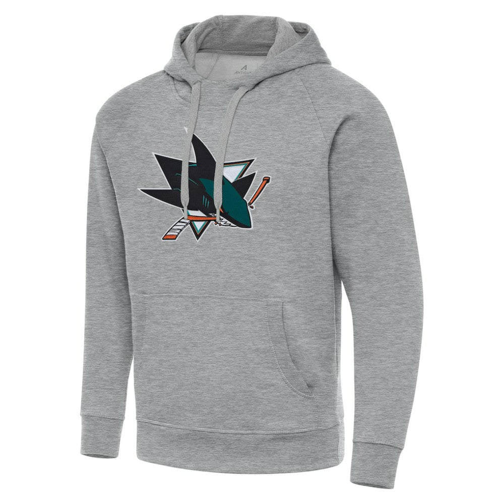NHL San Jose Sharks Antigua Big & Tall Victory Pullover Hoodie - Heather Gray