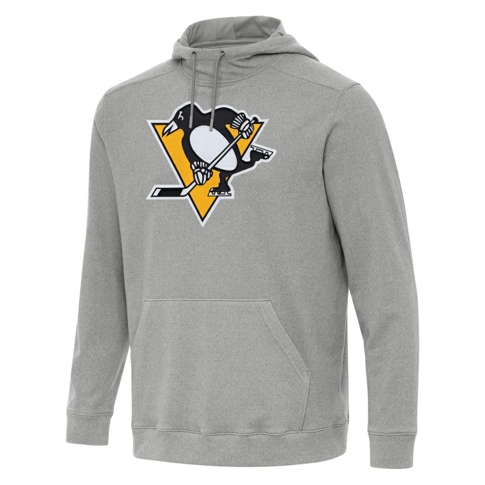 NHL Pittsburgh Penguins Antigua Cloud Pullover Hoodie - Heather Gray