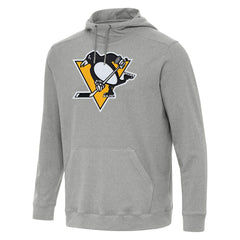 NHL Pittsburgh Penguins Antigua Cloud Pullover Hoodie - Heather Gray