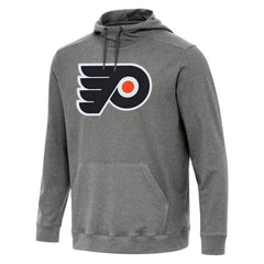 NHL Philadelphia Flyers Antigua Cloud Pullover Hoodie - Heather Black